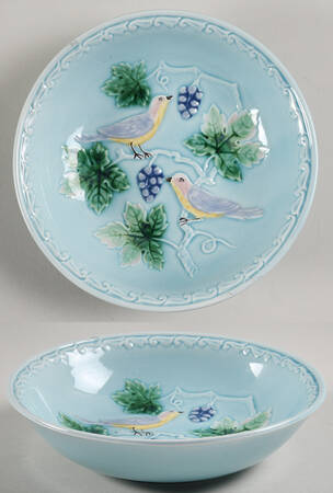 Birds & Grapes Coupe Cereal Bowl