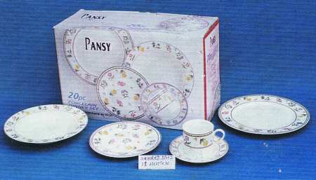 Pansy (Blue Trim) by Gibson Designs