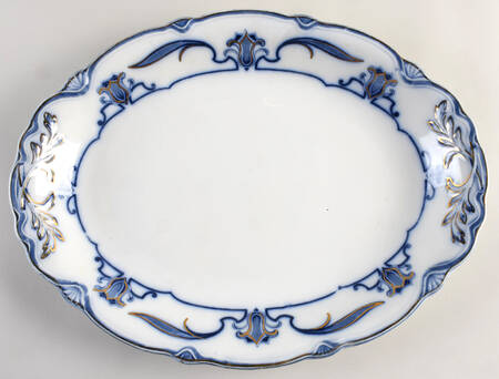 Lotus 16" Oval Serving Platter