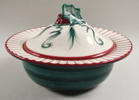 Hollylujah Round Covered Vegetable by Gail Pittman