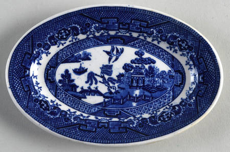 Willow Blue Individual Gravy Boat Underplate