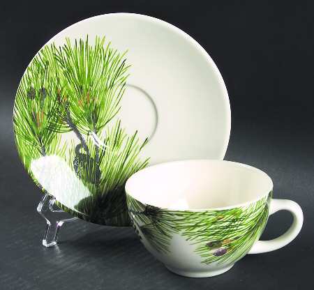 Garrigue Flat Cup & Saucer Set