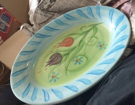 French Quarter Tulip 11" Oval Serving Platter