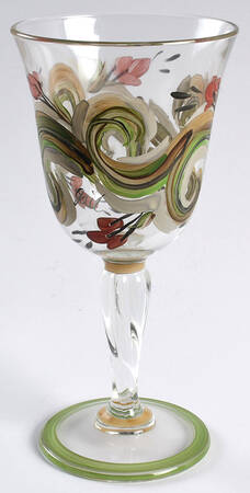 Honeysuckle Glassware Wine Goblet