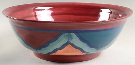 Red Azalea 14" Basin Bowl