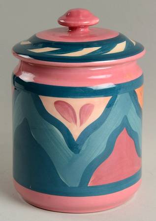 Red Azalea Small Canister & Lid