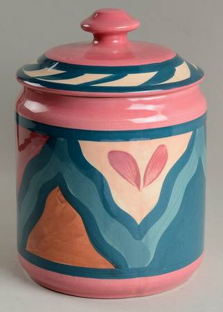 Red Azalea Large Canister & Lid
