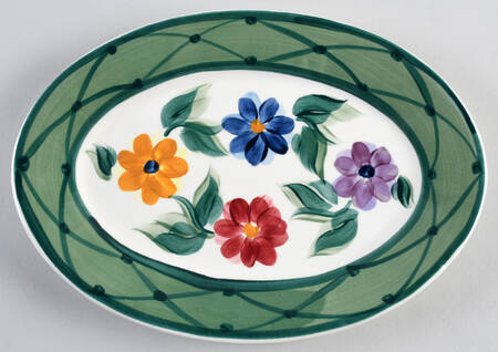 Daisy Chain 11" Oval Serving Platter