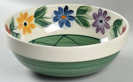 Daisy Chain 11" Ribbed Mixing Bowl