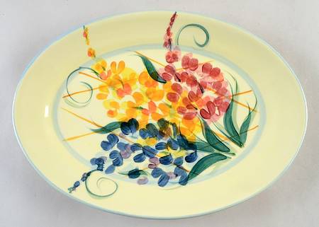 Garden View 13" Oval Serving Platter