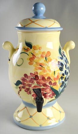 Garden View Samovar & Lid