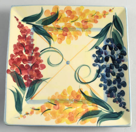 Garden View Square Dinner Plate