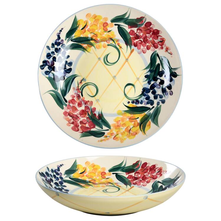 Garden View Round Shallow Bowl