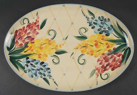 Garden View 16" Oval Serving Platter by Gail Pittman