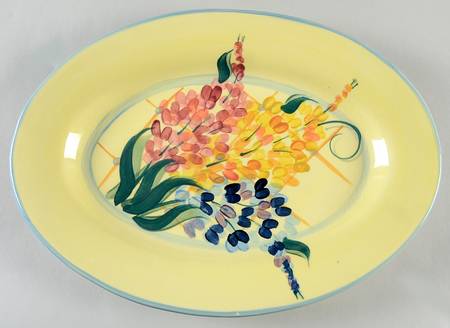 Garden View 15" Oval Serving Platter