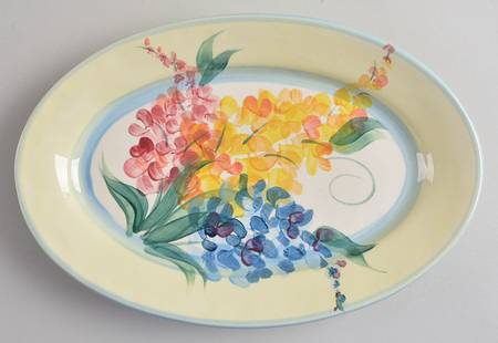 Garden View 10" Oval Plate