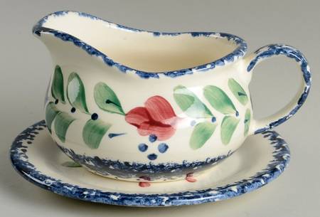 Whiteware Gravy Boat & Underplate
