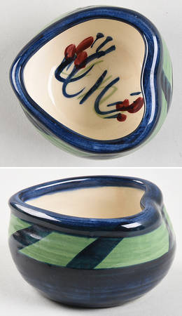 Grapevine Green 3" Heart Shaped Bowl