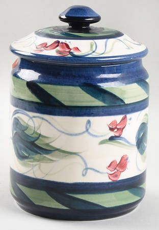 Grapevine Green Small Canister & Lid