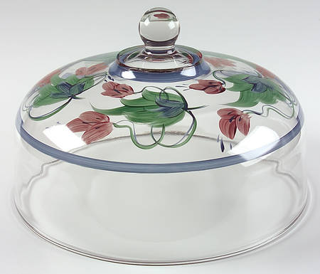 Grapevine Green Glassware Dome