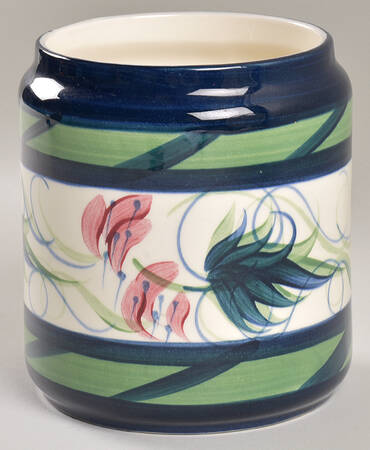Grapevine Green Small Canister No Lid