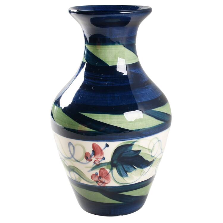 Grapevine Green 10" Vase
