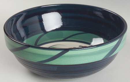 Grapevine Green 9" Ribbed Mixing Bowl