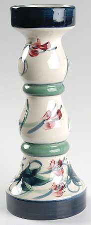 Grapevine Green 12" Pillar Candleholder