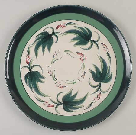 Grapevine Green 13" Chop Plate (Round Platter)