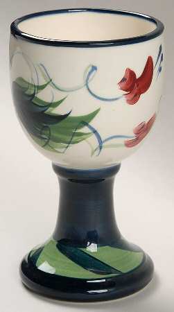 Grapevine Green China Goblet