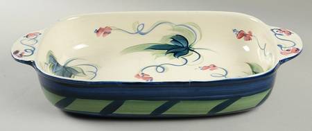 Grapevine Green 16" Rectangular Baker