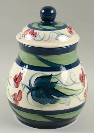Grapevine Green Medium Canister & Lid