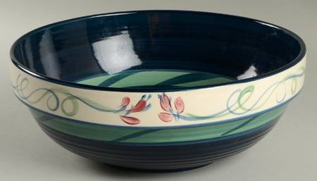 Grapevine Green 10" Ribbed Mixing Bowl