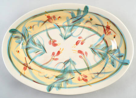 Tuscan Maypop 18" Oval Serving Platter by Gail Pittman