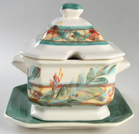 Tuscan Maypop Tureen & Lid W/Underplate