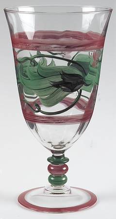Red Grapevine 12 Oz Glassware Iced Tea