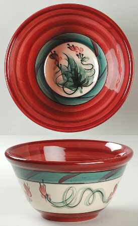 Red Grapevine 7" Mixing Bowl