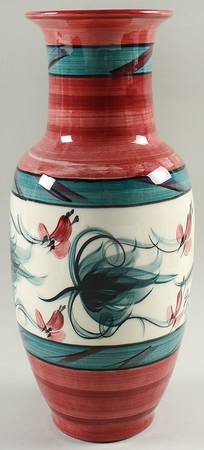 Red Grapevine 13" Vase