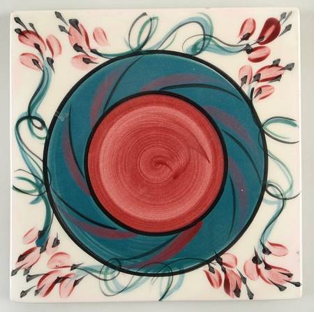 Red Grapevine Tea Tile