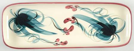 Red Grapevine 13" Rectangular Tray