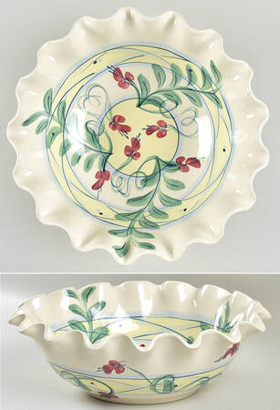 Maypop 12" Ruffled Bowl