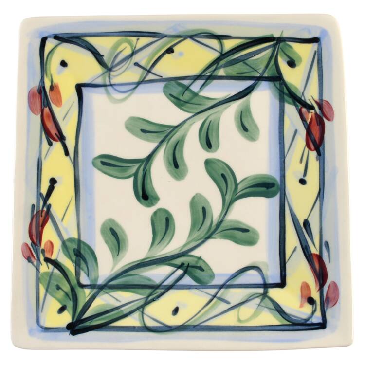 Maypop Square Salad Plate