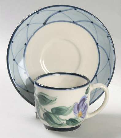 Annabella Flat Demitasse Cup & Saucer Set