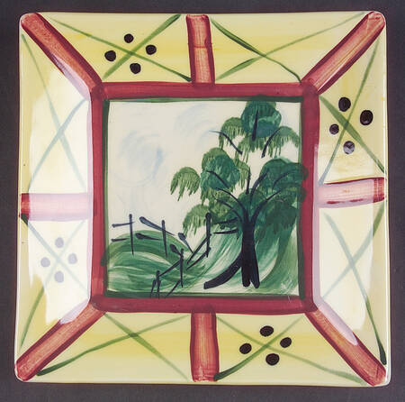 Natchez Trace Square Salad Plate