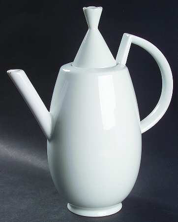 Nuvola White Coffee Pot & Lid