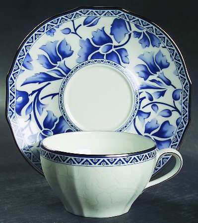 Jasmine Flat Cup & Saucer Set