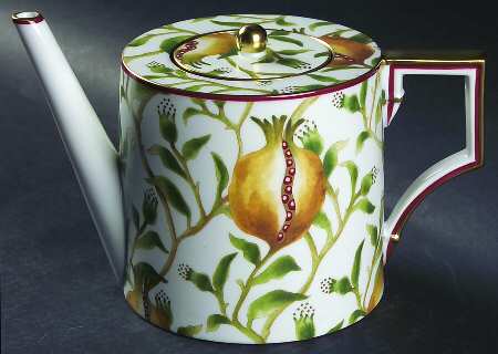 Melograno Green Teapot & Lid