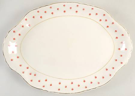 Blushing Rose Dalrymple (Radisson Shape) 15" Oval Serving Platter