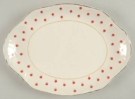 Blushing Rose Dalrymple (Radisson Shape) 11" Oval Serving Platter