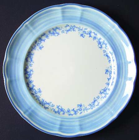 Blue Garden Salad Plate